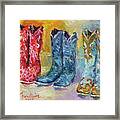 Cowboy Boots Framed Print
