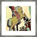 The Hacienda Horse And Rider Neon Sign Framed Print