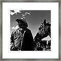 Cowboy Portrait Framed Print