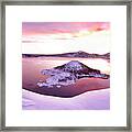Crater Lake Pano 4 2 Framed Print