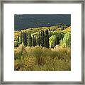 Crested Butte Colorado Fall Colors Panorama - 1 Framed Print