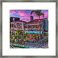 Naples Canal Holiday Light Sunset Framed Print