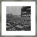 Crowd At Wrigley During World Series Framed Print