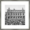 Crowds Celebrate V-e Day In Paris Framed Print