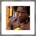 Cuban Boxer Framed Print