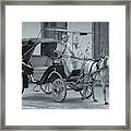 Cuban Horse Taxi Framed Print