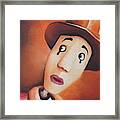 Curious Puppet Framed Print