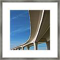 Curved Bridge Overpass Over The Water Framed Print