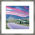 Curvy Mountain Road Serpentine Framed Print