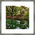 Cypress Creek Mid Afternoon Mid October 1 Of 3 Framed Print