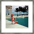 Cz By The Pool Framed Print