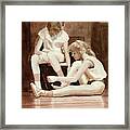 Dancers The Drawing Framed Print