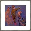 Dancing With Birds Framed Print