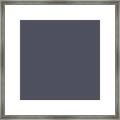 Dark Charcoal Gray By Delynn Addams For Home Decor Framed Print