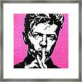 David Bowie - Shh Framed Print