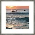 Dawn Fishing Boats Framed Print