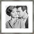Debbie Reynolds And Tony Curtis Framed Print