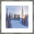 Deer Valley Sunset Framed Print