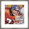 Denver Broncos Qb John Elway, 1990 Afc Championship Sports Illustrated Cover Framed Print