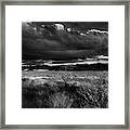 Arizona Desert Black And White Framed Print