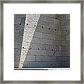 Detail Of A Ledge And A Stone Wall Framed Print