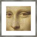 Detail Of The Mona Lisa By Da Vinci Framed Print