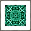 Detailed Green Mandala Framed Print