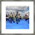 Detroit Day And Night, Detroit, Michigan 07 - Color Pan Framed Print