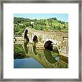 Devils Bridge Over A Canal, Bagni Di Framed Print
