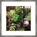 Diane's Christmas Pillow Framed Print