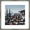 Dining In Gstaad Framed Print