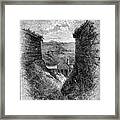 Ditch And Ramparts, Quebec, Canada Framed Print