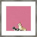 Dog Humping Another Dog Framed Print