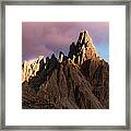 Dolomite Peaks Framed Print