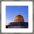 Dome Of The Rock Islamic Mosque Temple Framed Print