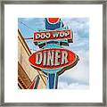 Doo Wop Diner Wildwood Framed Print