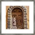 Door Thirty Two Of Tuscany Framed Print