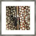 Door With Mother Of Pearl Inlays  In The Harem Framed Print