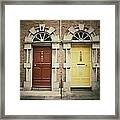 Doors. Vintage Style Framed Print