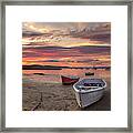 Dory Sunset On Pine Point Framed Print