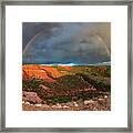 Double Rainbow Framed Print