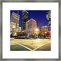Downtown In Houston Framed Print