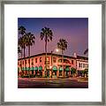 Downtown Venice, Florida At Sunrise Framed Print