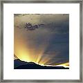 Dramatic Rocky Mountain Sunset Framed Print