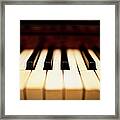 Dreamy Piano Keys Framed Print