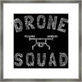 Drone Squad Retro Framed Print