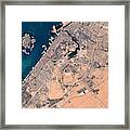 Dubai From Space Framed Print