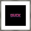 Duck #duck Framed Print