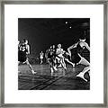 Duke's Dick Groat Defends Against Temple Framed Print