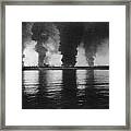 Dunkirk Fires Framed Print